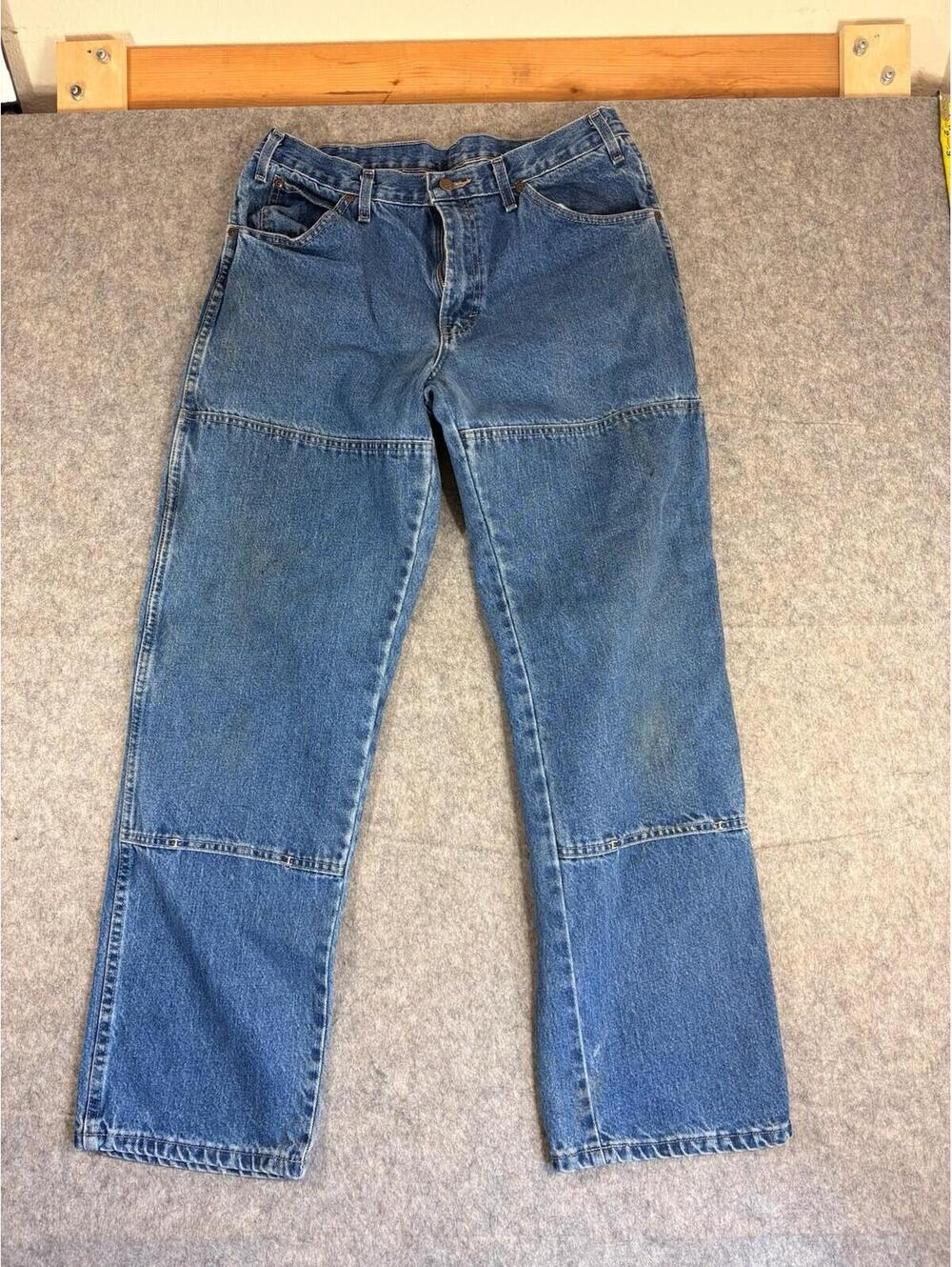 Dickies Men’s Double Knee Loose Fit Denim 33x31 Carpenter Jeans